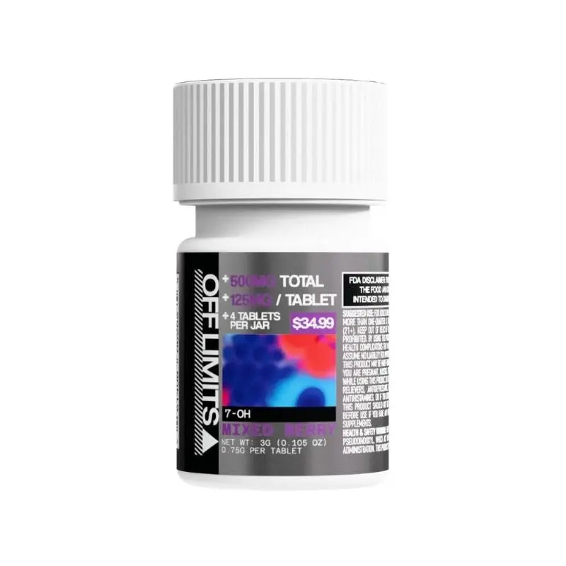 OFF LIMITS 7-HYDROXYMITRAGYNINE TABLETS 4CT 125MG PER TABLET - Smoke empire