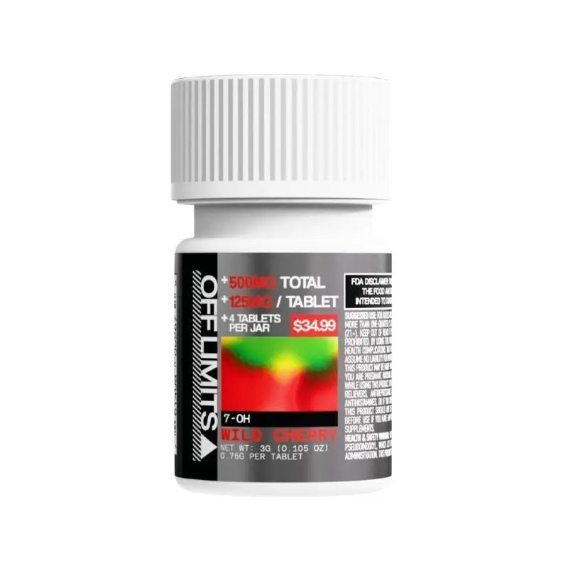 OFF LIMITS 7-HYDROXYMITRAGYNINE TABLETS 4CT 125MG PER TABLET - Smoke empire