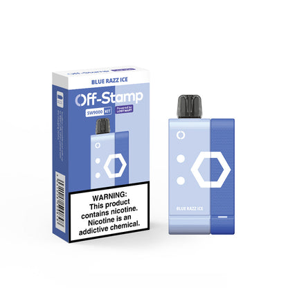 Off-Stamp SW9000 Rechargeable Disposable KIT - 9000 Puffs Blue Razz Ice
