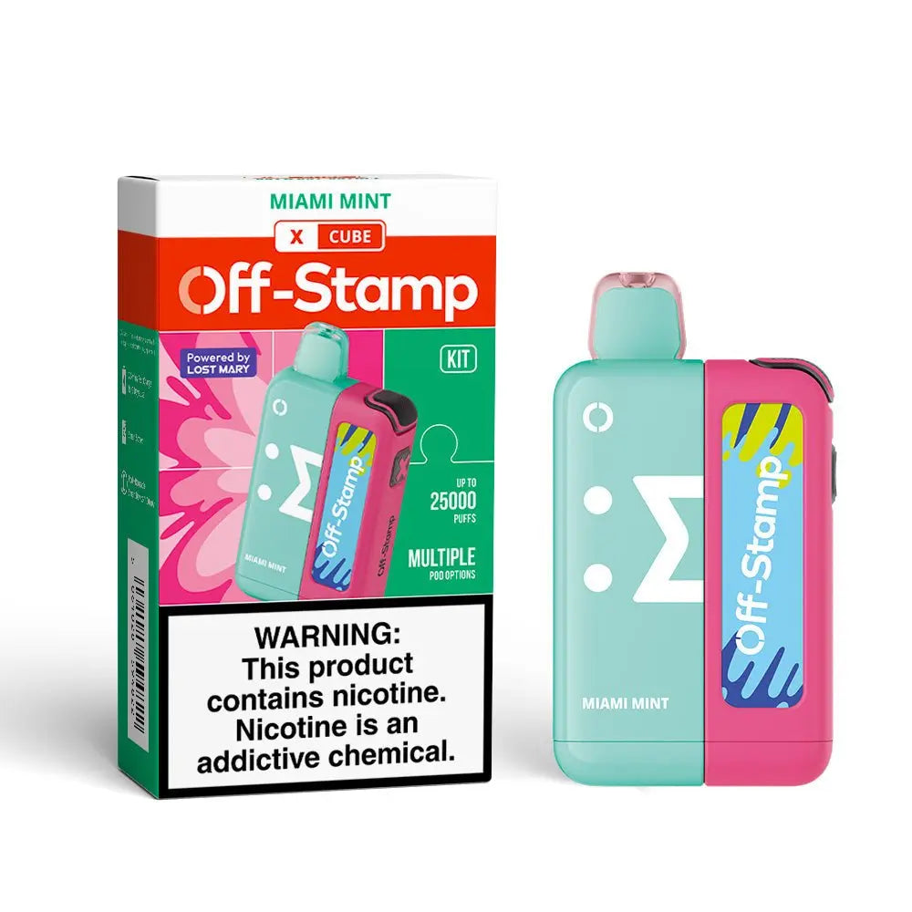 Off-Stamp X-CUBE 25K Disposable KIT Powered By LOST MARY – 25000 Puffs - Smoke empire