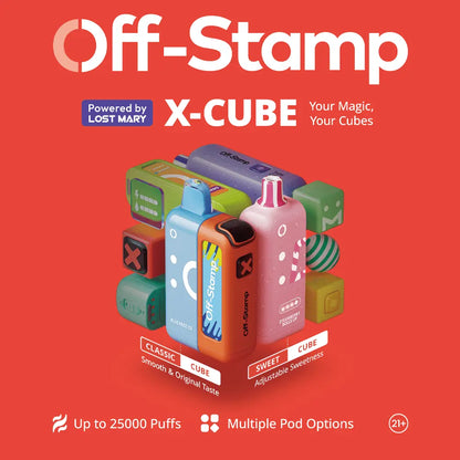 Off-Stamp X-CUBE 25K Disposable KIT Powered By LOST MARY – 25000 Puffs - Smoke empire