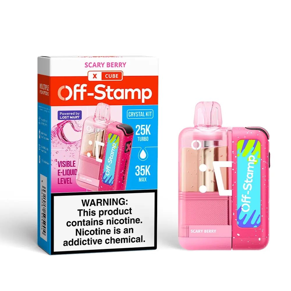 Off-Stamp X-CUBE 'CRYSTAL CUBE' 35K Disposable KIT Powered By LOST MARY – 35000 Puffs - Smoke empire