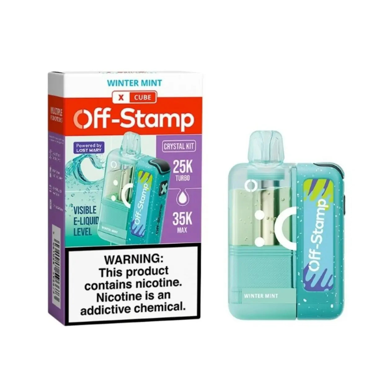 Off-Stamp X-Cube Crystal Cube Kit 35K Disposable Vape - Smoke empire