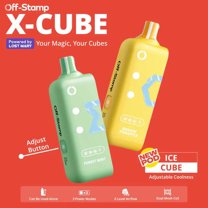Off-Stamp X-CUBE Ice Cube 25K Disposable POD Powered By LOST MARY – 25000 Puffs - Smoke empire