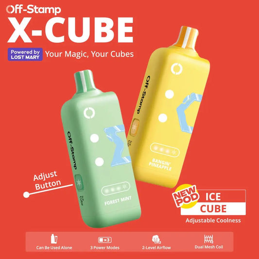 Off-Stamp X-CUBE Ice Cube 25K Disposable POD Powered By LOST MARY – 25000 Puffs - Smoke empire