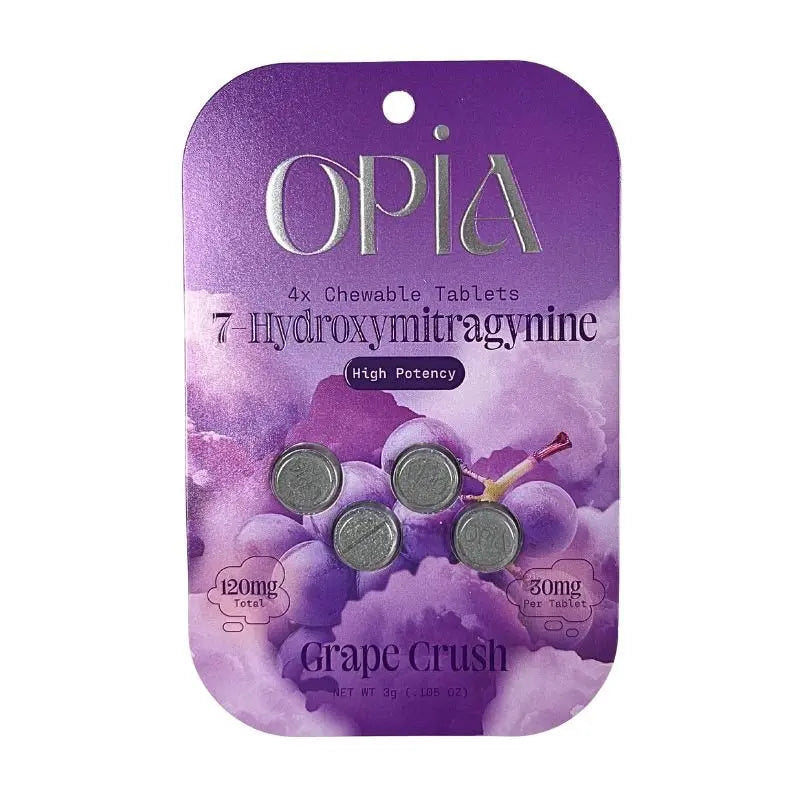 OPIA 7-HYDROXYMITRAGYNINE CHEWABLE TABLETS 4CT 30MG PER TABLET - Smoke empire