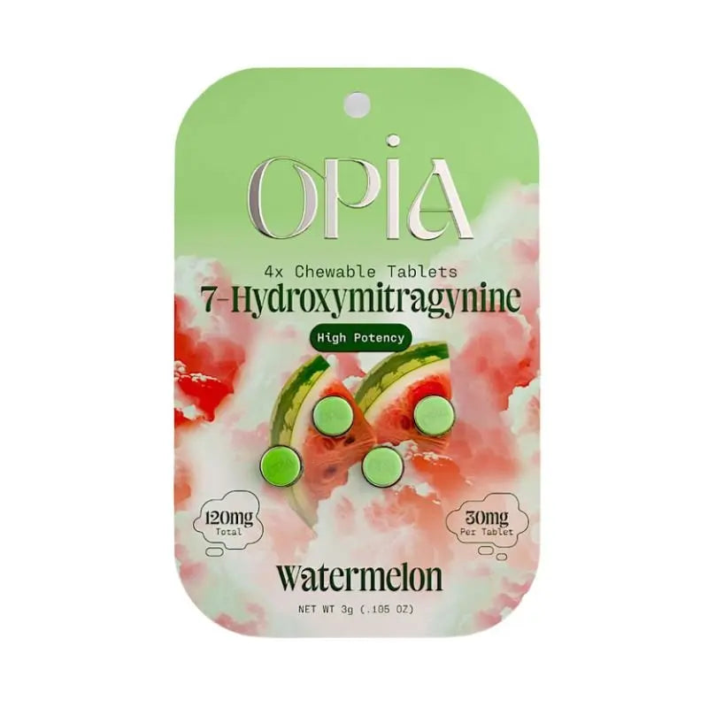 OPIA 7-HYDROXYMITRAGYNINE CHEWABLE TABLETS 4CT 30MG PER TABLET - Smoke empire