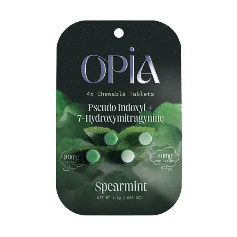 Opia 7-Hydroxymitragynine + Pseudo Chewable Tablets 4ct 20mg per Tablet - Smoke empire