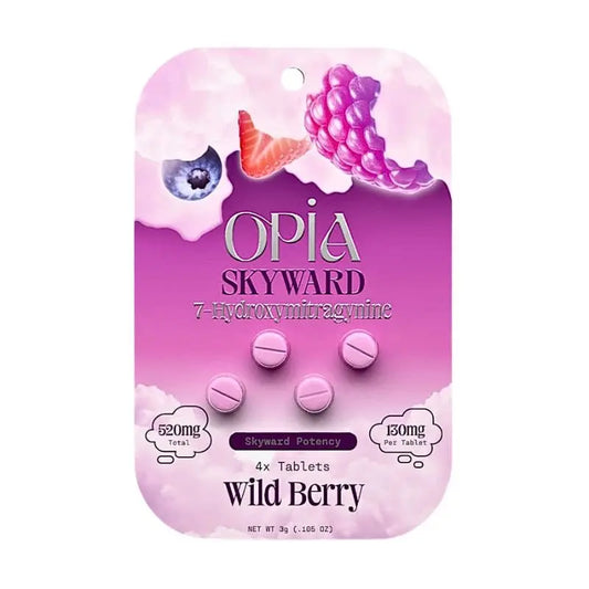 OPIA SKYWARD 7-HYDROXYMITRAGYNINE TABLETS 4CT 130MG PER TABLET - Smoke empire