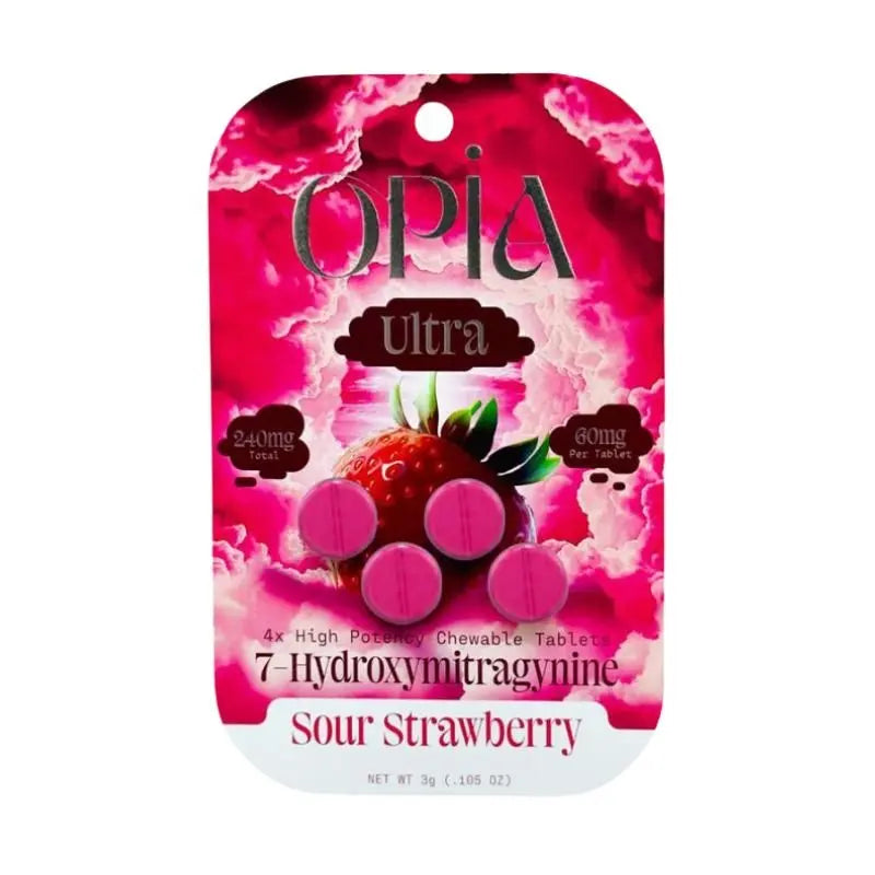 OPIA ULTRA 7-HYDROXYMITRAGYNINE CHEWABLE TABLETS 4CT 60MG PER TABLET - Smoke empire
