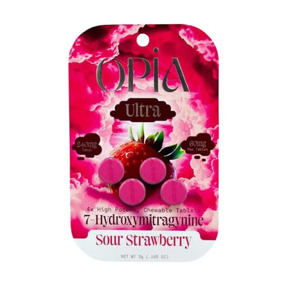 OPIA ULTRA 7-HYDROXYMITRAGYNINE CHEWABLE TABLETS 4CT 60MG PER TABLET - Smoke empire