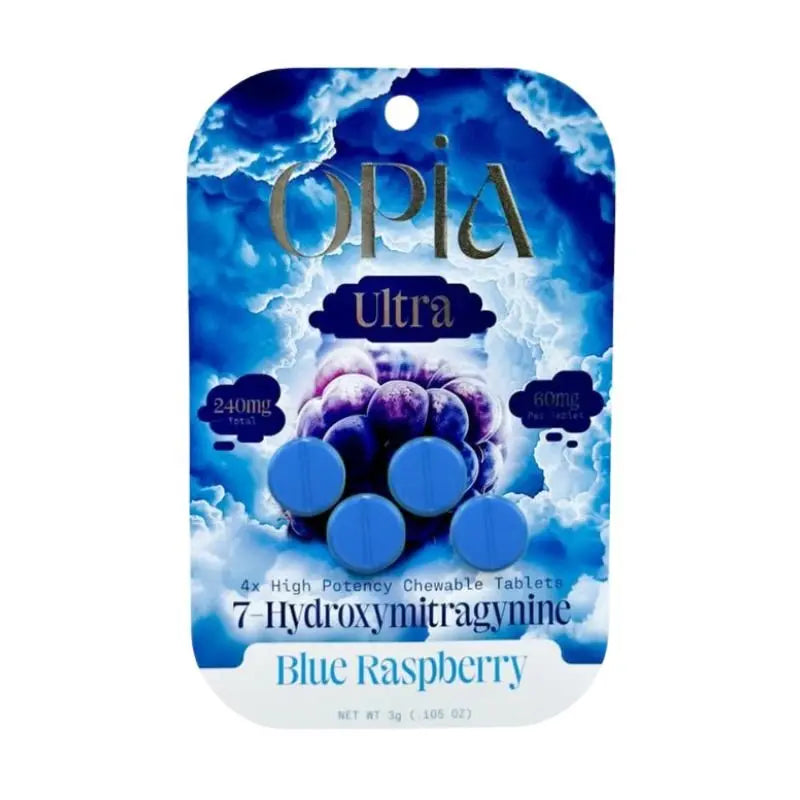 OPIA ULTRA 7-HYDROXYMITRAGYNINE CHEWABLE TABLETS 4CT 60MG PER TABLET - Smoke empire