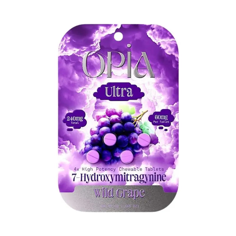 OPIA ULTRA 7-HYDROXYMITRAGYNINE CHEWABLE TABLETS 4CT 60MG PER TABLET - Smoke empire
