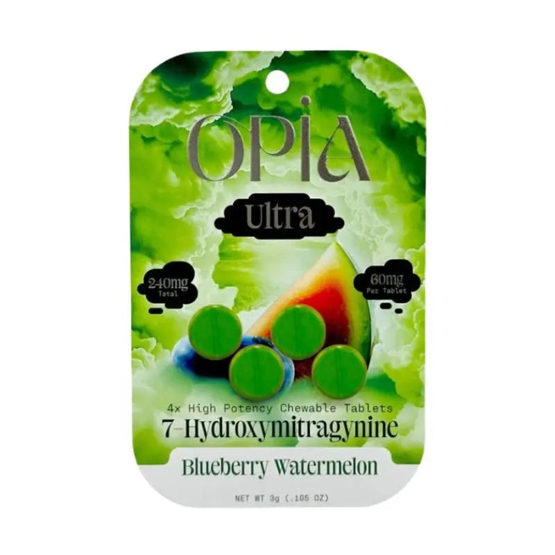 OPIA ULTRA 7-HYDROXYMITRAGYNINE CHEWABLE TABLETS 4CT 60MG PER TABLET - Smoke empire