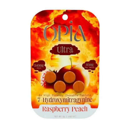 OPIA ULTRA 7-HYDROXYMITRAGYNINE CHEWABLE TABLETS 4CT 60MG PER TABLET - Smoke empire