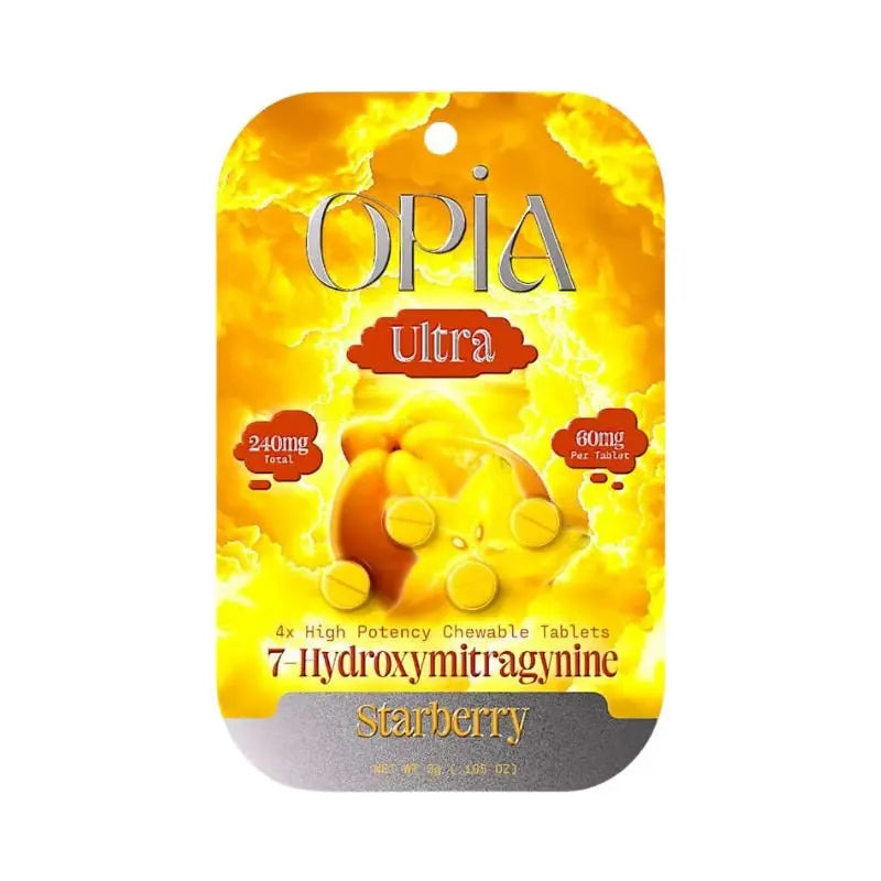 OPIA ULTRA 7-HYDROXYMITRAGYNINE CHEWABLE TABLETS 4CT 60MG PER TABLET - Smoke empire