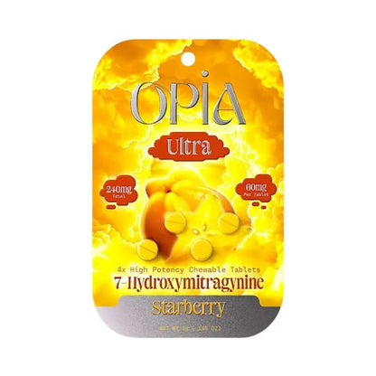 OPIA ULTRA 7-HYDROXYMITRAGYNINE CHEWABLE TABLETS 4CT 60MG PER TABLET - Smoke empire