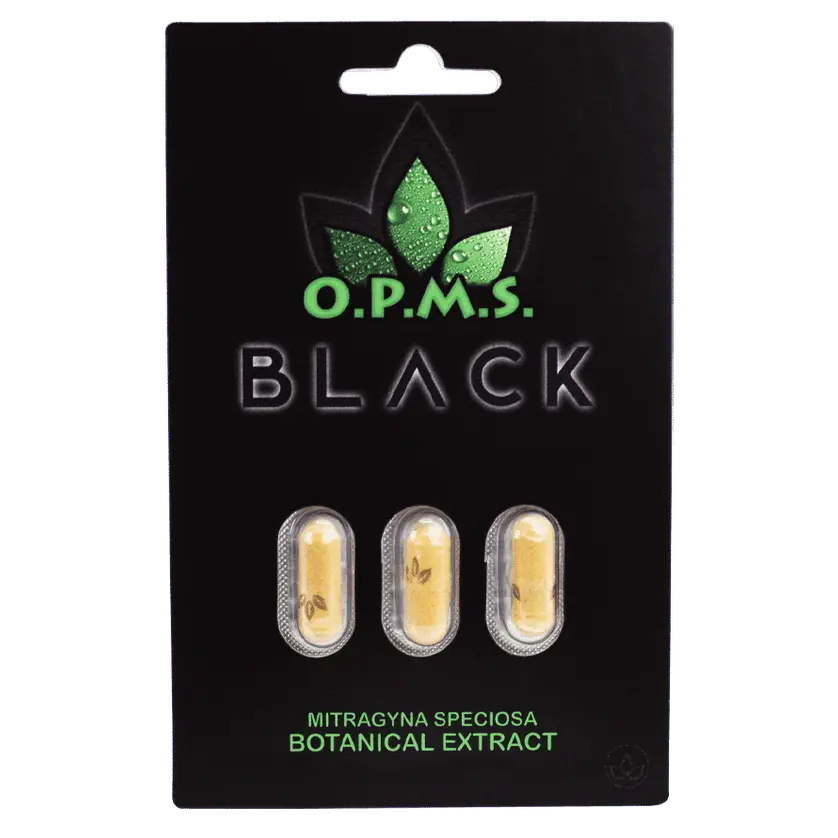 OPMS Black Kratom Capsules - Smoke empire