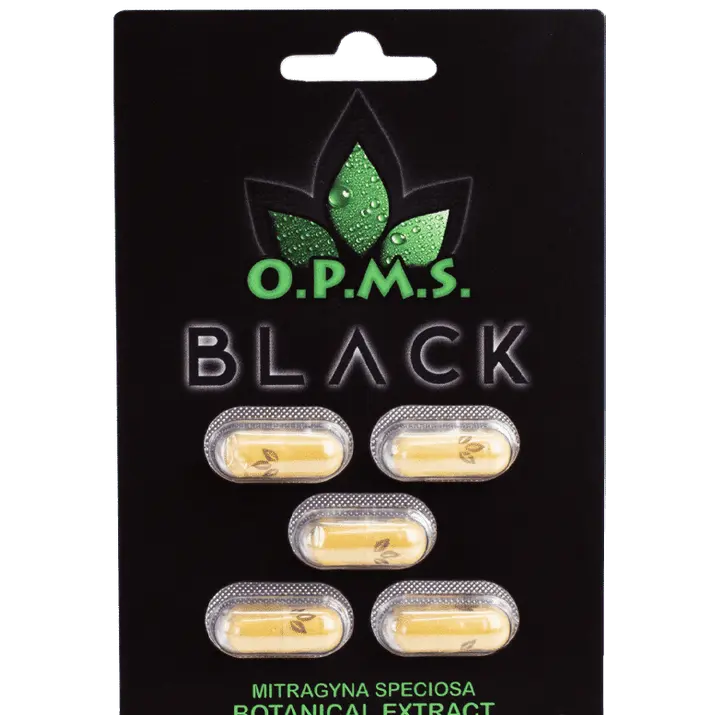 OPMS Black Kratom Capsules - Smoke empire