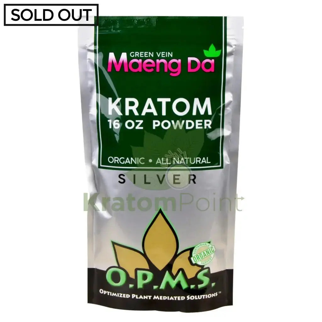 OPMS Kratom Powder, 16oz Green Vein Maeng Da - Smoke empire