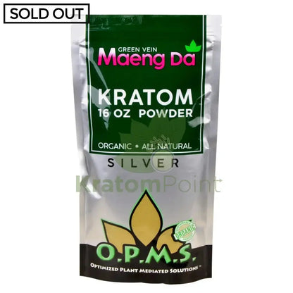 OPMS Kratom Powder, 16oz Green Vein Maeng Da - Smoke empire