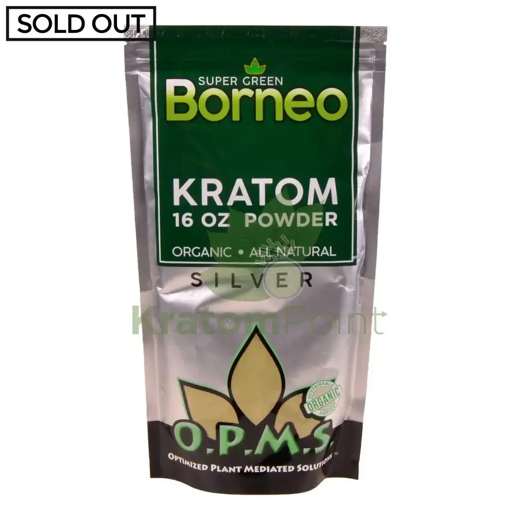 OPMS Kratom Powder, 16oz Super Green Borneo - Smoke empire
