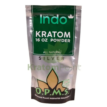 OPMS Kratom Powder, 16oz White Vein Indo - Smoke empire