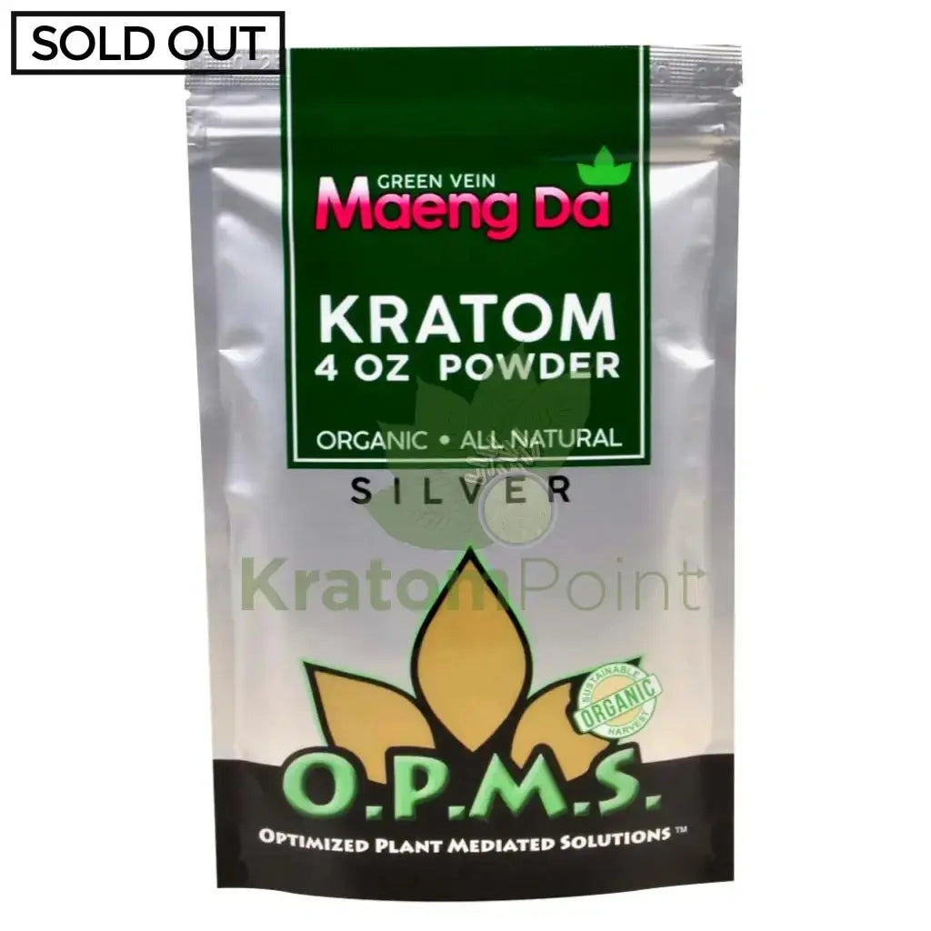 OPMS Kratom Powder, 4oz Green Vein Maeng Da - Smoke empire