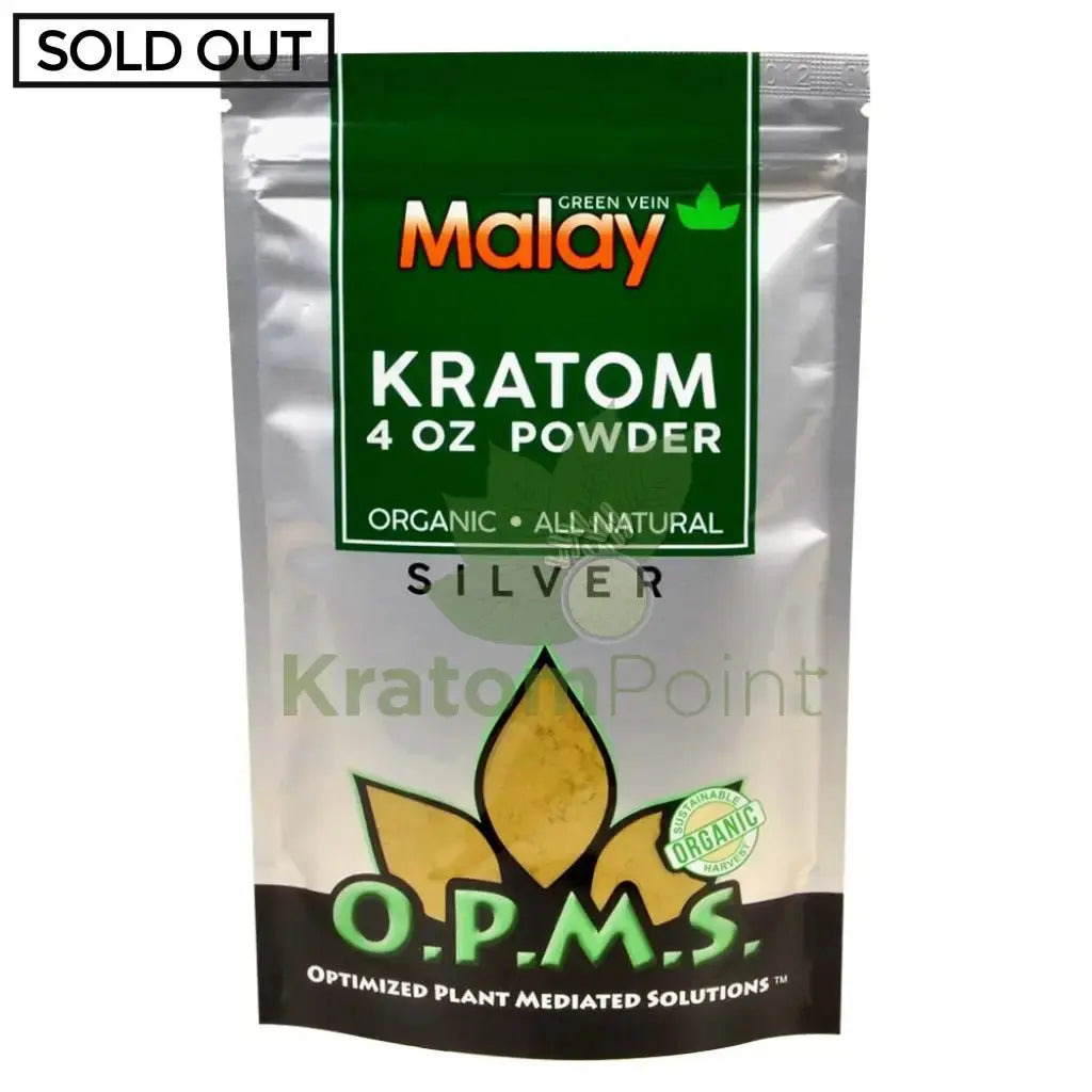 OPMS Kratom Powder, 4oz Green Vein Malay - Smoke empire