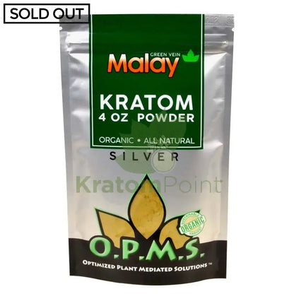 OPMS Kratom Powder, 4oz Green Vein Malay - Smoke empire