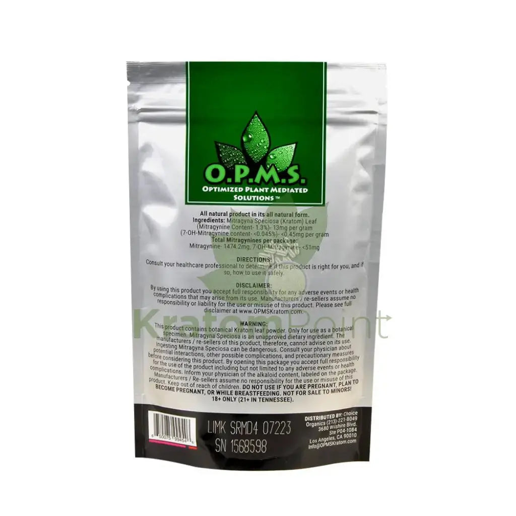 OPMS Kratom Powder, 4oz Red Vein Maeng Da - Smoke empire