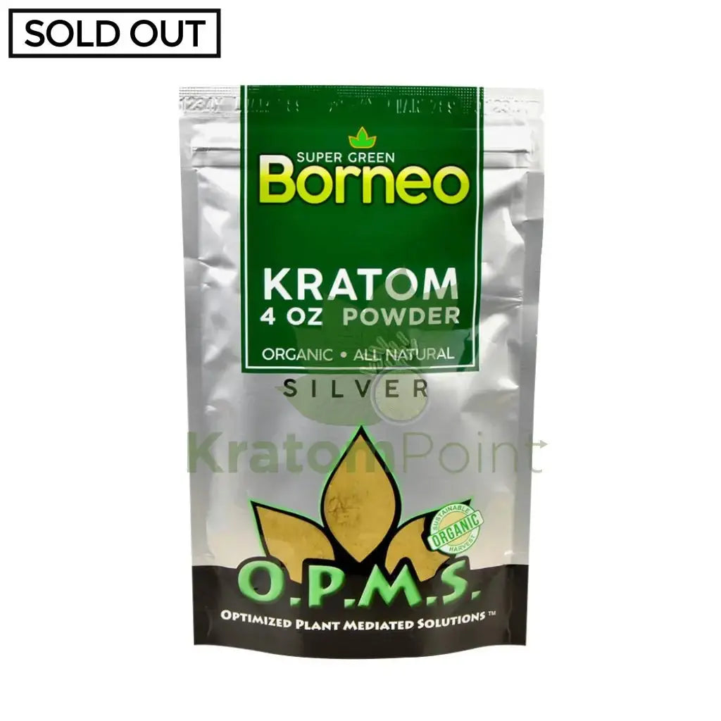 OPMS Kratom Powder, 4oz Super Green Borneo - Smoke empire