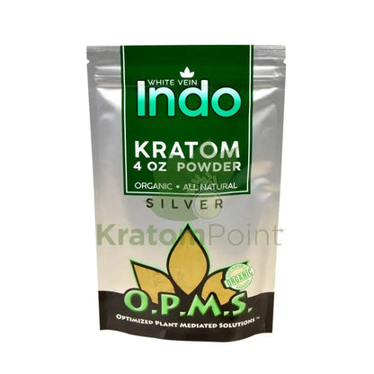 OPMS Kratom Powder, 4oz White Vein Indo - Smoke empire