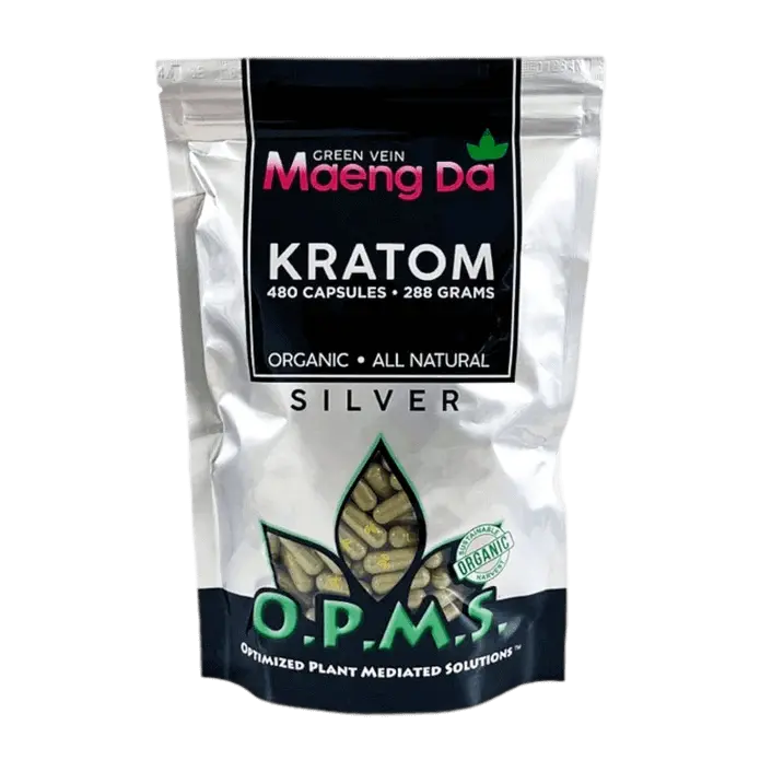 OPMS Silver Kratom Capsules - Smoke empire