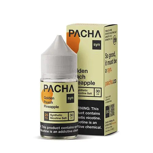 Pacha Salt Golden Peach Pineapple eJuice - Smoke empire