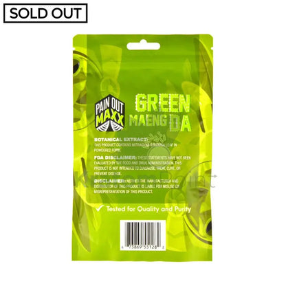 Pain Out (Maxx Out) Kratom Powder 100g Green Maeng Da - Smoke empire