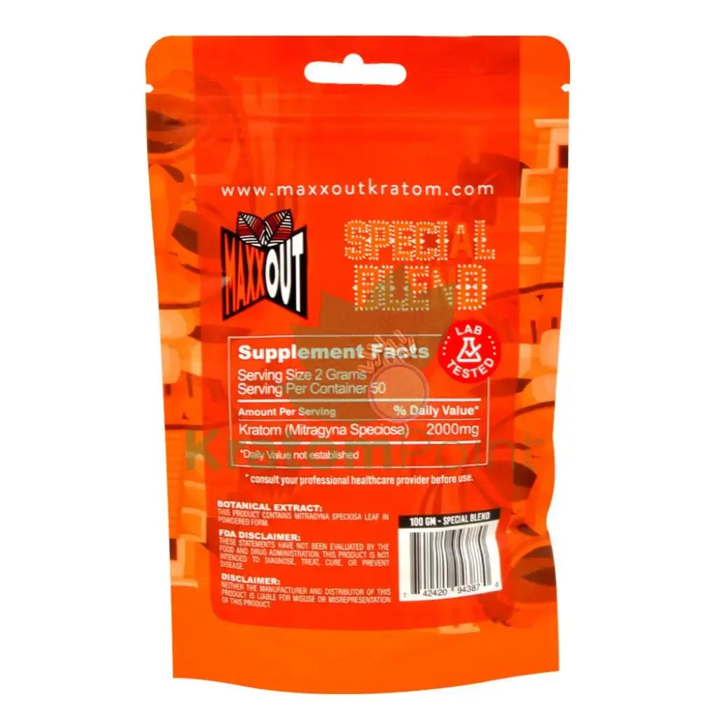 Pain Out (Maxx Out) Kratom Powder 100g Special Blend - Smoke empire