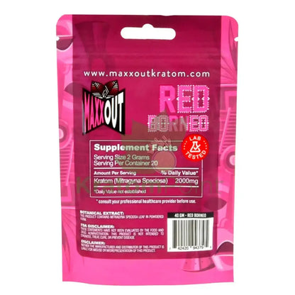 Pain Out (Maxx Out) Kratom Powder 40g Red Borneo - Smoke empire