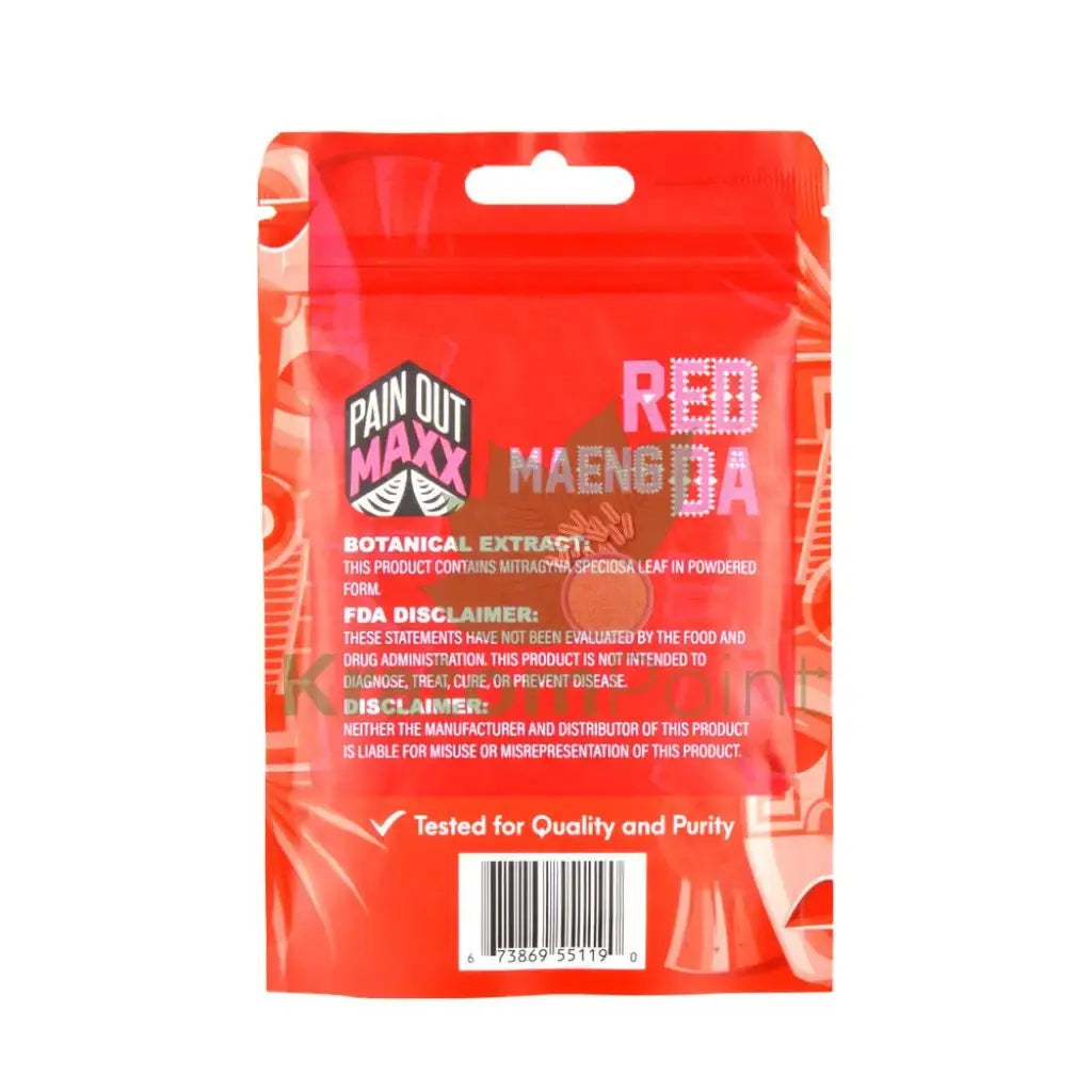 Pain Out (Maxx Out) Kratom Powder 40g Red Maeng Da - Smoke empire