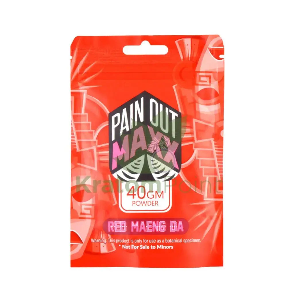 Pain Out (Maxx Out) Kratom Powder 40g Red Maeng Da - Smoke empire