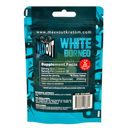 Pain Out (Maxx Out) Kratom Powder 40g White Borneo - Smoke empire