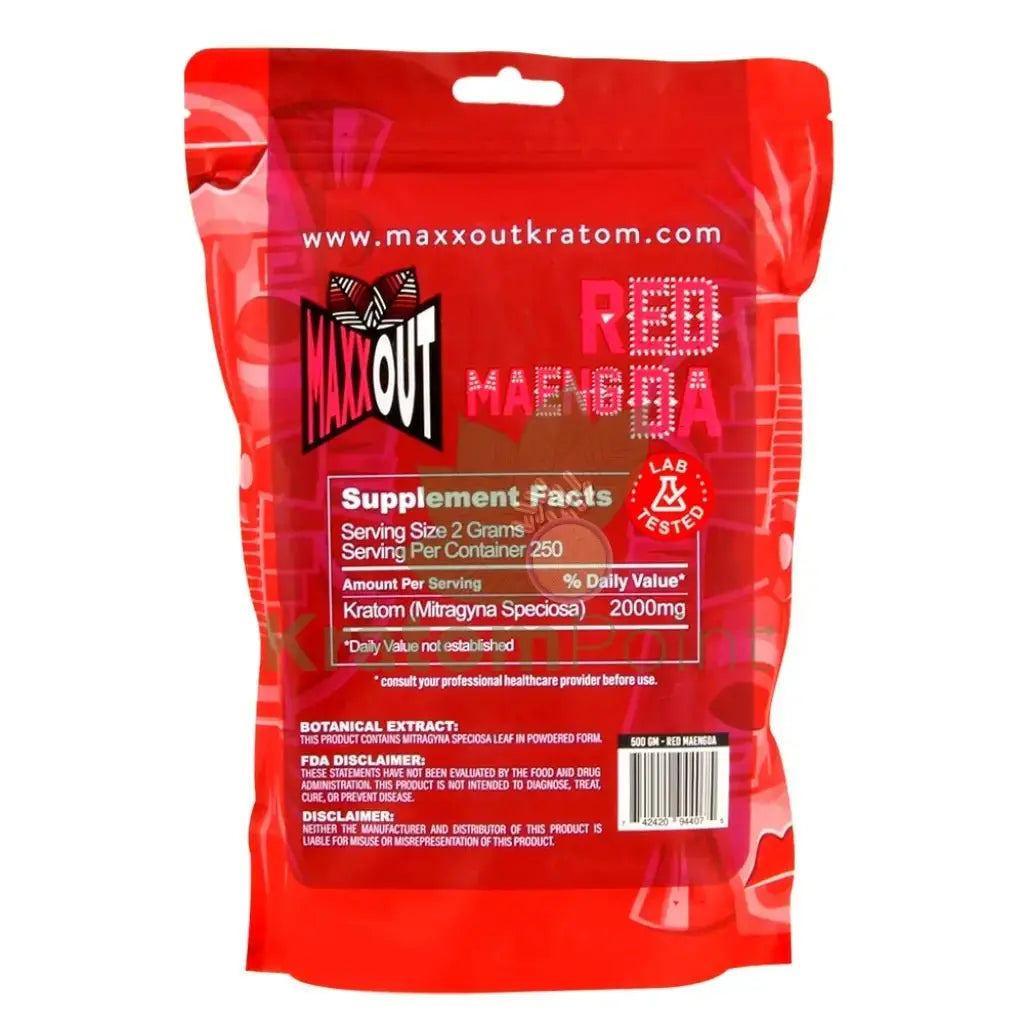 Pain Out (Maxx Out) Kratom Powder 500g Red Maeng Da - Smoke empire