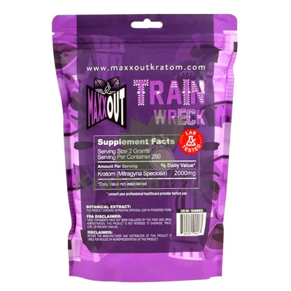 Pain Out (Maxx Out) Kratom Powder 500g Train Wreck - Smoke empire