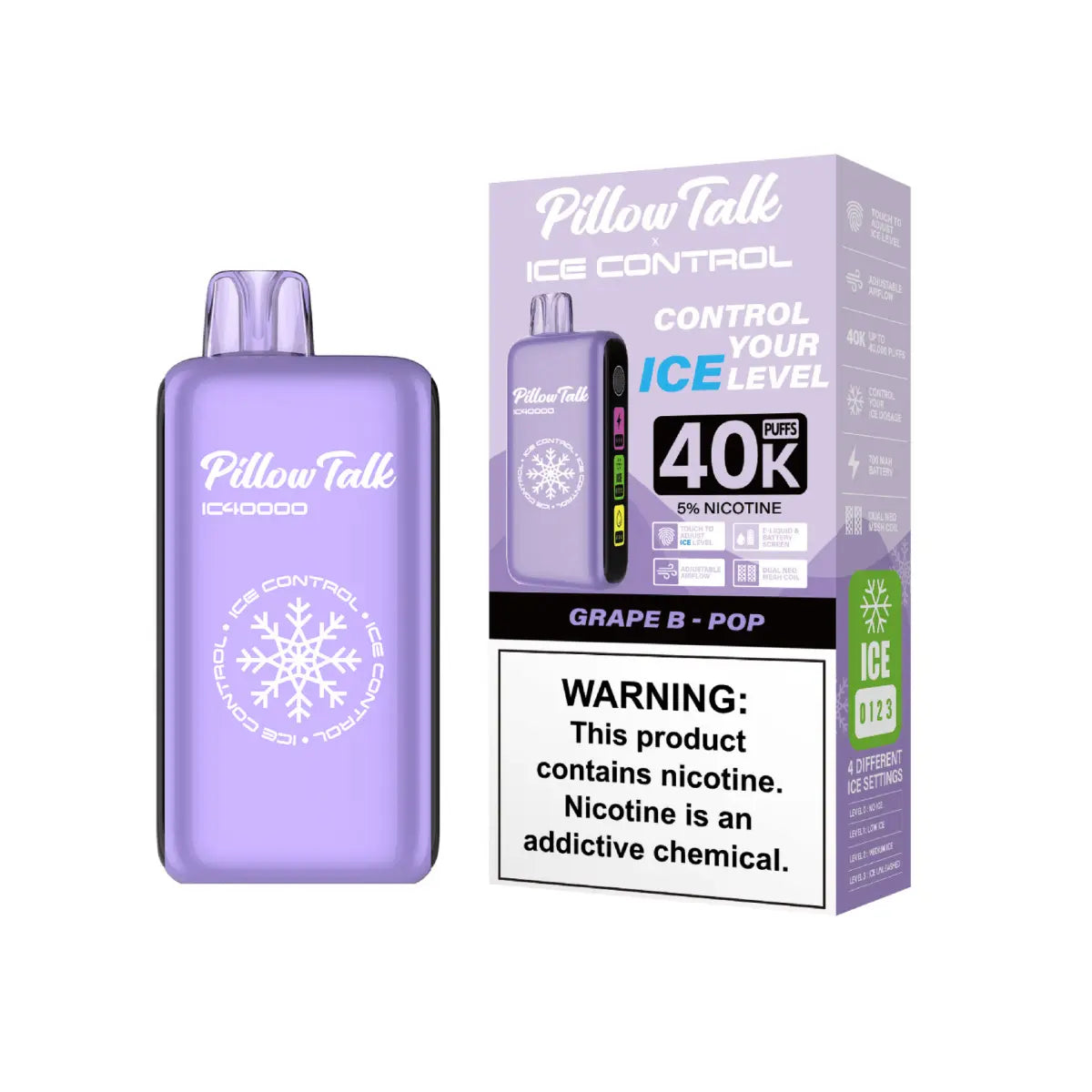 Pillow Talk Ice Control IC40000 Disposable Vape - Smoke empire