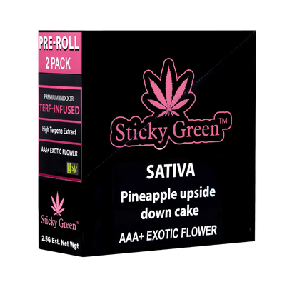 Pineapple Upside Down Cake Terp Infused Pre Rolls (Sativa) - Smoke empire