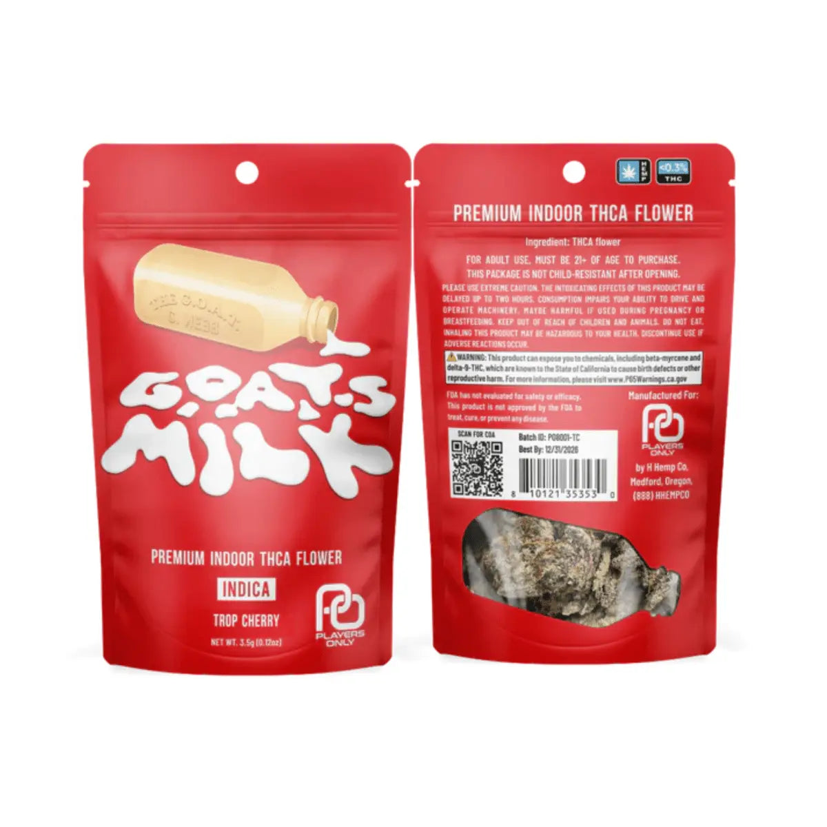 Players Only THCA Flower 3.5g - Smoke empire