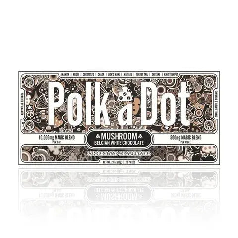 Polk A Dot Mushroom Chocolate Bar 10000mg - Smoke empire