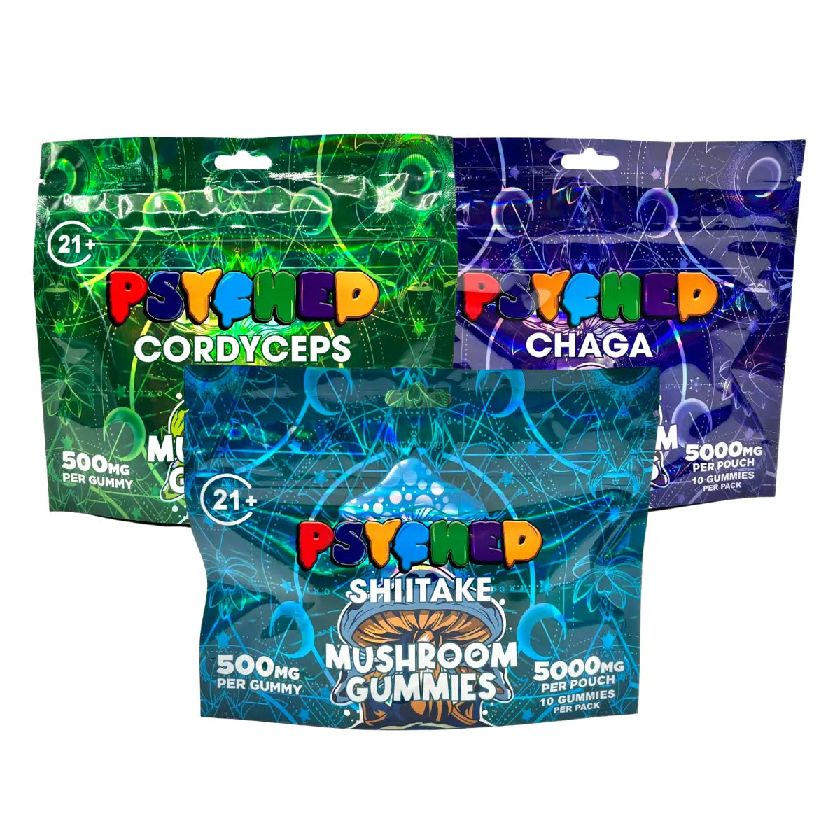 Psyched Mushroom Gummies 5000mg 10/pk - Smoke empire