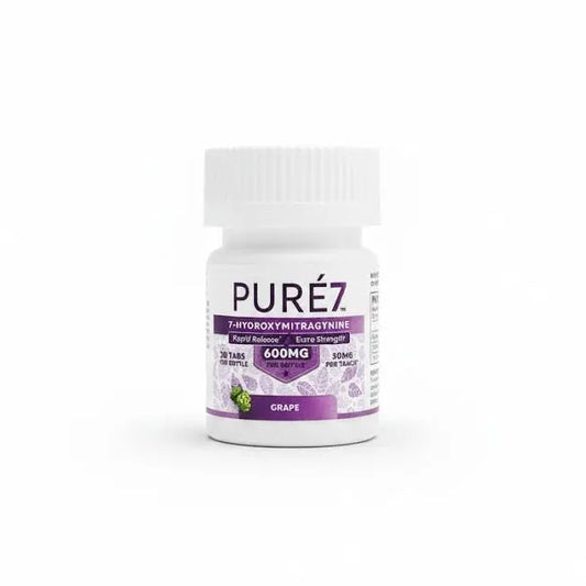Pure7 7OH Kratom Extract Tablets 600mg 20ct - Smoke empire