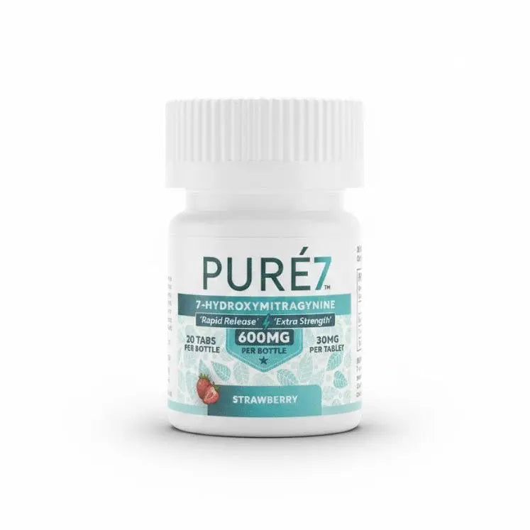 Pure7 7OH Kratom Extract Tablets 600mg 20ct - Smoke empire